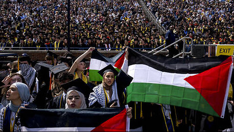Pro-Palestine protesters disrupt college commencement ceremony