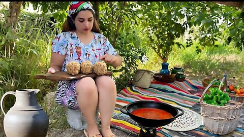 Ultimate Rural Rice meatballs recipe cooking in village | village cooking