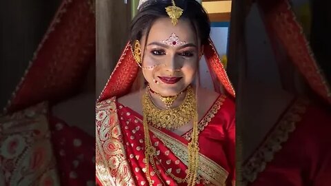 new bridal makeup #man mast magan song #shorts