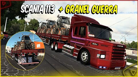 CONJUNTO TOP SCANIA 113 + REBOQUE GRANEL GUERRA EURO TRUCK SIMULATOR 2 1.46