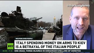 Italians protest Zelensky visiting Italy!
