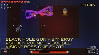 Enter the Gungeon, Triple slinger boss rush. black hole one shot? #enterthegungeon