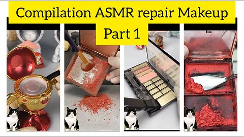 compilation ASMR repair makeup lipstick from tiktok Part 1