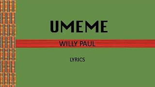 UMEME - Willy Paul (Lyrics)