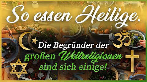 Gottkost -Teil 1- Jesus hat nie Fische sondern Trauben vermehrt! Alle Heiligen waren gegen Fleisch!