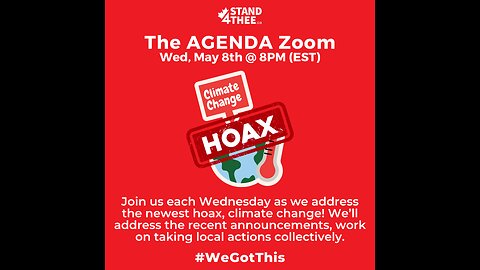 Stand4THEE The Agenda Zoom - Wed, May 8th