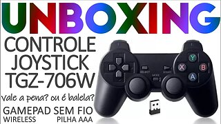 Unboxing do Controle Joystick TGZ-706W
