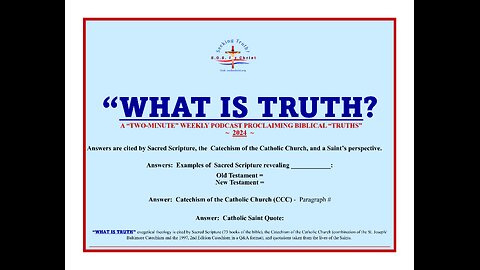 | TRUTH #7 | "WHAT I SIN?" | "WHAT IS TRUTH?" PODCAST |