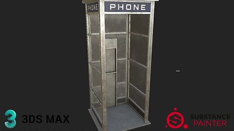 90s Style Phone Booth - 3DS Max & Substance Painter