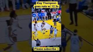 Klay Thompson all 12 3’s in 42 point performance! #nba #klaythompson #shorts