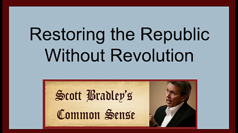 Restoring the Republic Without Revolution