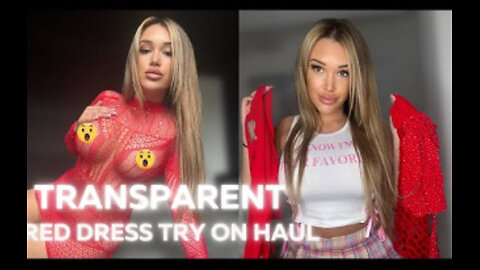 4K Transparent Dresses Try-On Haul Review