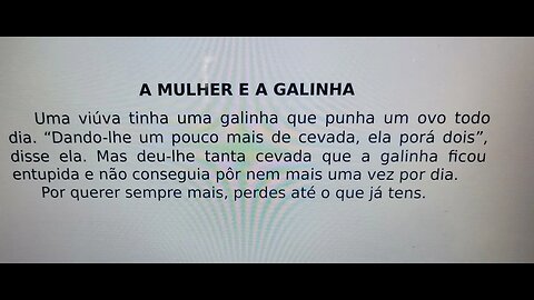 A mulher e a galinha