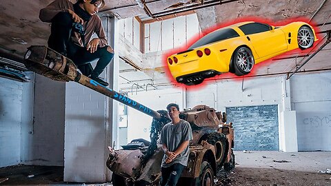 Abandoned NYC Warehouse Found Tank And Cars (Corvette) With Everything Inside