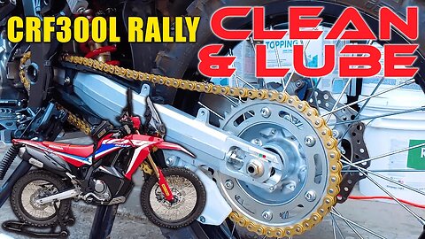 Chain Cleaning and Lubrication - Honda CRF300L / Rally