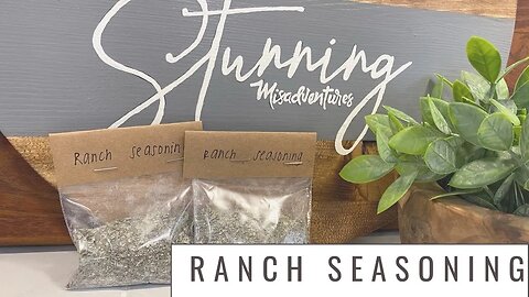 Homemade Ranch Seasoning