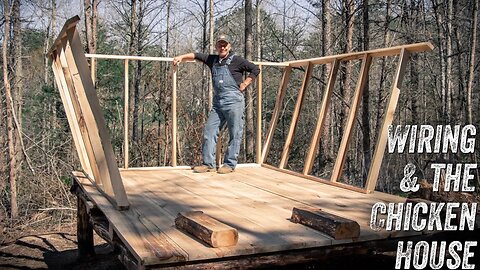 OFF GRID TIMBER FRAME CABIN | CABIN WIRING & HOBBIT STYLE CHICKEN HOUSE