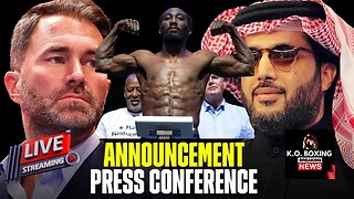 Eddie Hearn Riles Up Crawford At Kickoff Press Conference