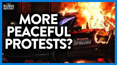 Watch How CNN Describes Antifa Protest As Cop Car BURNS on Camera | @RubinReport