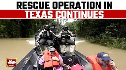 US Texas Flood: Hundreds Rescued From Flooding In Texas As Waters Continue Rising In Houston