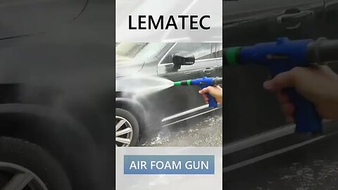 Washing car with Lematec air foam gun kits. #shorts #carwash #tools