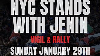 NYC Stands with Jenin Rally 1/29/23