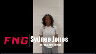 Hebron Point Guard Sydnee Jones After Her Game Winning 3 Pointer