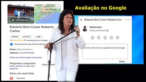 Avalie no Google Roberto Boni Cover de Roberto Carlos