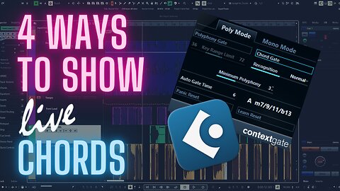 Learn 4 ways to display chords in REAL TIME with Cubase!