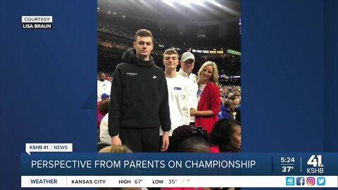 Parents of former Kansas basketball starter Christian Braun talk living through child's championship game