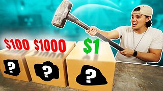 $1 Vs $1000 Dollar Mystery Box Challenge!