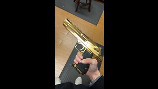 24K Gold Plated Magnum Research Desert Eagle .50AE Pistol