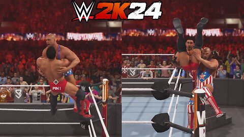 WWE 2K24: Kurt Angle VS Ken Shamrock