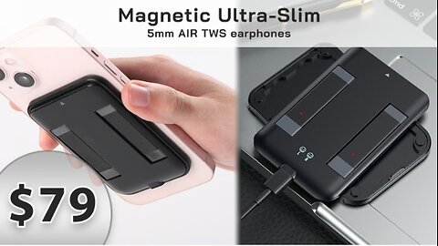 First Ultra Thin Magnetic 5mm Air TWS Bluetooth Earphones