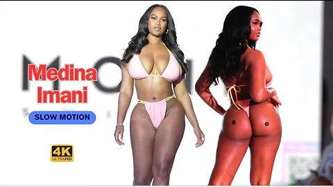 Medina Imani in Slow Motion 4k | Simone SwimWear | Atlanta Swim Week 2024 #swimwear #bikini