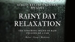 RAINY DAY RELAXATION: The Soothing Sound of Rain Falling on a Car
