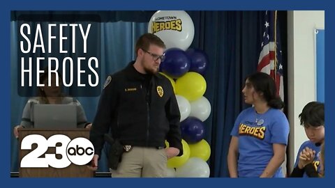 BPD connects with elementary age students through Hometown Heroes safety presentation
