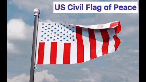 US Civil Flag of Peace. What does an American Flag with vertical lines mean?