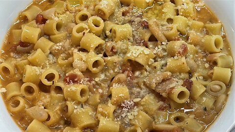 Pasta e Fagioli Recipe I Pasta Fazool I Ditalini Pasta With Cannellini Beans I Gastro Guru