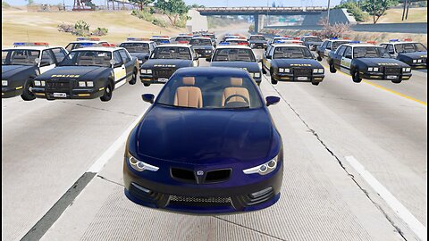 Can I Escape The Biggest Police Chase In BeamNG?