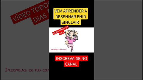 COMO DESENHAR ENID SINCLAIR - WANDINHA FÁCIL #desenho #shorts #enidsinclair #wandinhaaddams