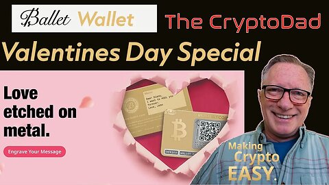 Ballet Wallet Valentine Edition Safe and Secure Crypto Cold Storage