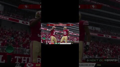 Madden 23 49ers Break Big Run #shorts