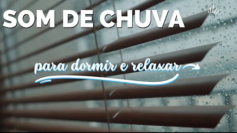 10 Horas ⛈CHUVA COM TROVÃO E VENTO PARA DORMIR E RELAXAR😴