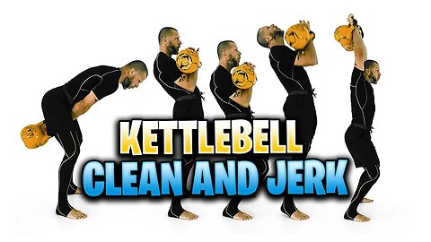 Double Kettlebell Clean and Jerk in SLOW MOTION