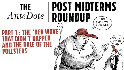 Post Midterm Election Roundup 1/2: "Red Wave" that didn't happen and the role of Pollsters