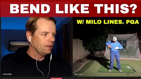 MILO LINES "BEND VS ARM DROP" IN GOLD SWING: ANSWERS YOU QUESTIONS BE BETTER GOLF LIVE