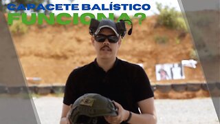 Testando capacete balístico