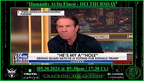 "CRACKING THE Q-CODE" - 'Humanity At Its Finest - DEI THURSDAY'