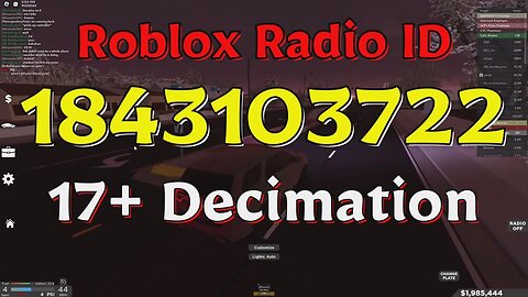Decimation Roblox Radio Codes/IDs